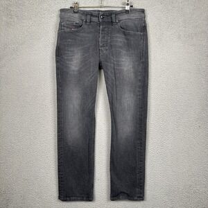 Diesel‎ Jeans Mens 29x30 Gray Wash Viker Regular Straight Stretch Preppy Grunge